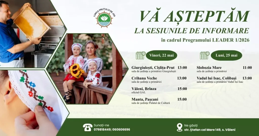 Campanii de informare pentru accesarea finanțărilor prin Programul LEADER