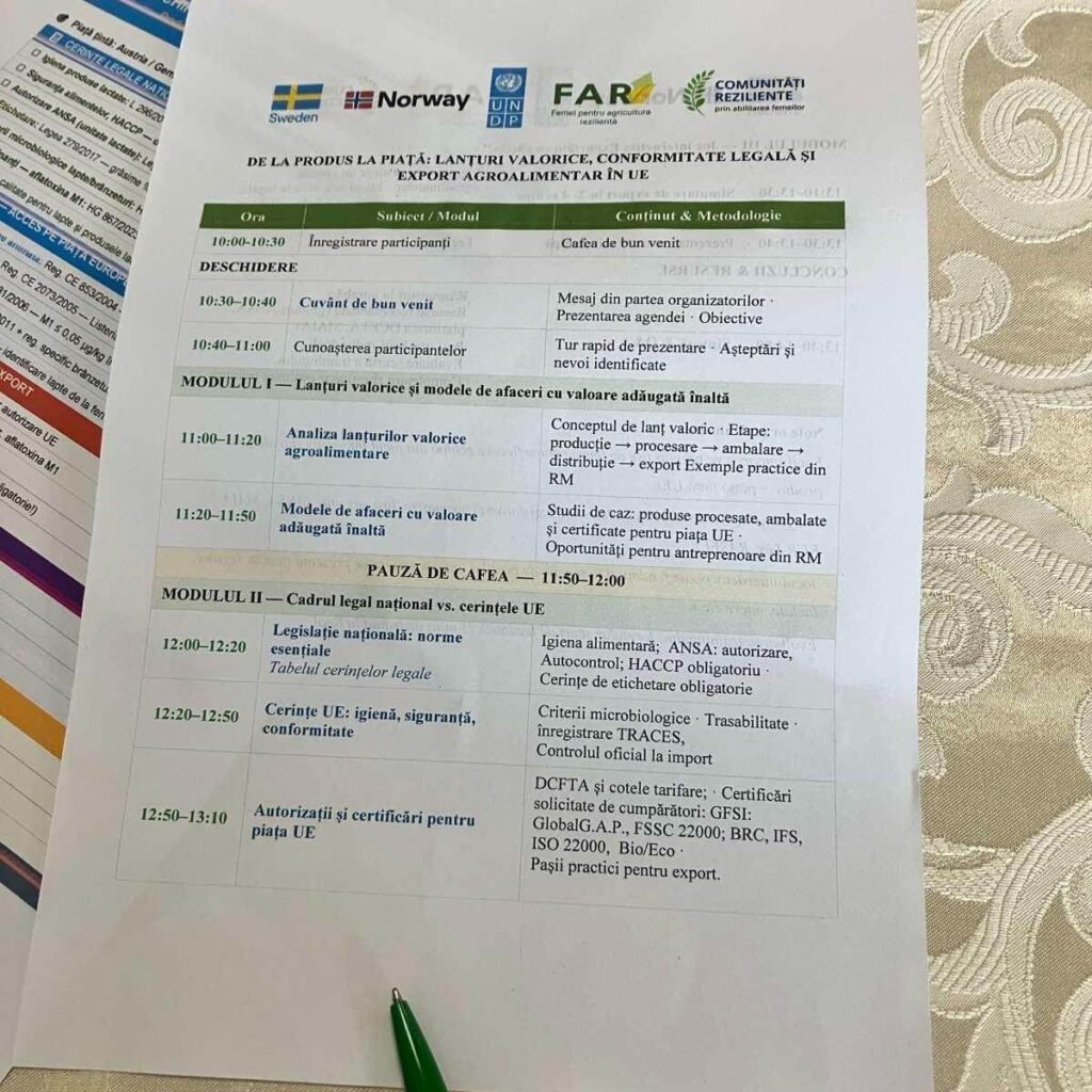 Seminar despre standardele europene de procesare, ambalare și etichetare a produselor agroalimentare 2